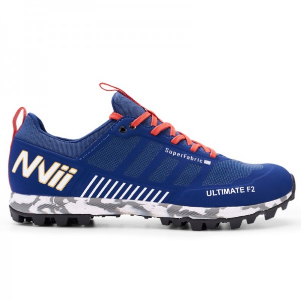 NVII ULTIMATE F2  skriešanas apavi bez metāla radzēm, Dark Blue/Red/White