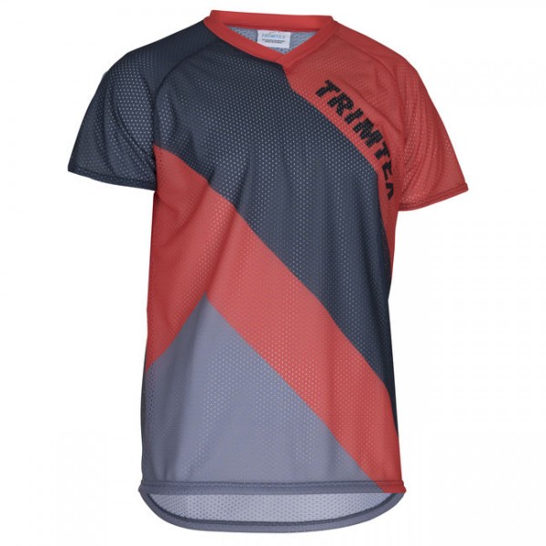 Trimtex O-Shirt basic SS orientēšanās krekls, steel blue/magma Trimtex O-Shirt basic SS orientēšanās krekls, steel blue/magma