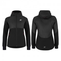 NONAME WINDRUNNER BLACK WOMENS sieviešu sporta jaka, melna