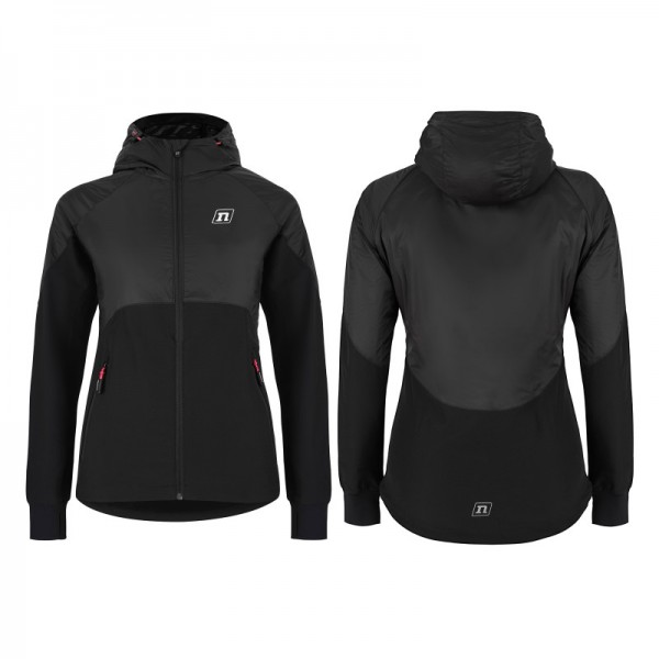 NONAME WINDRUNNER BLACK WOMENS sieviešu sporta jaka, melna NONAME WINDRUNNER BLACK WOMENS sieviešu sporta jaka, melna